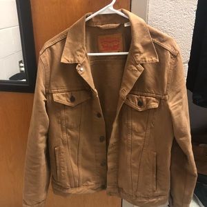 Levi’s khaki trucker jacket size medium